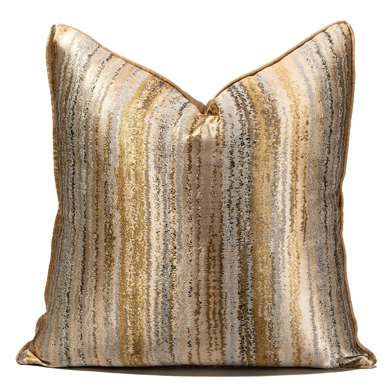 Luxury Jacquard Cushion Cover High Quality Decor Sofa Pillow Cover Decorative Pillowcase Gold Pink