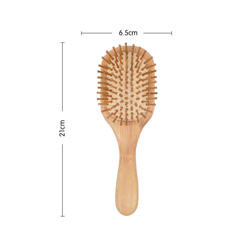 Wood Comb Professional Healthy Paddle Cushion Hair Loss Massage Brush Hairbrush Comb Scalp Hair Care Healthy bamboo comb