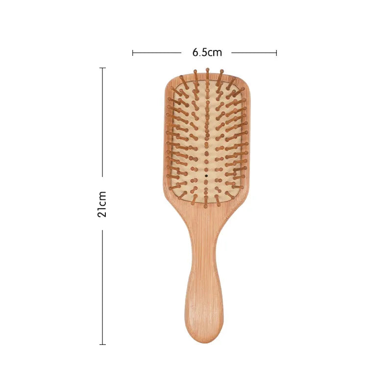 Wood Comb Professional Healthy Paddle Cushion Hair Loss Massage Brush Hairbrush Comb Scalp Hair Care Healthy bamboo comb