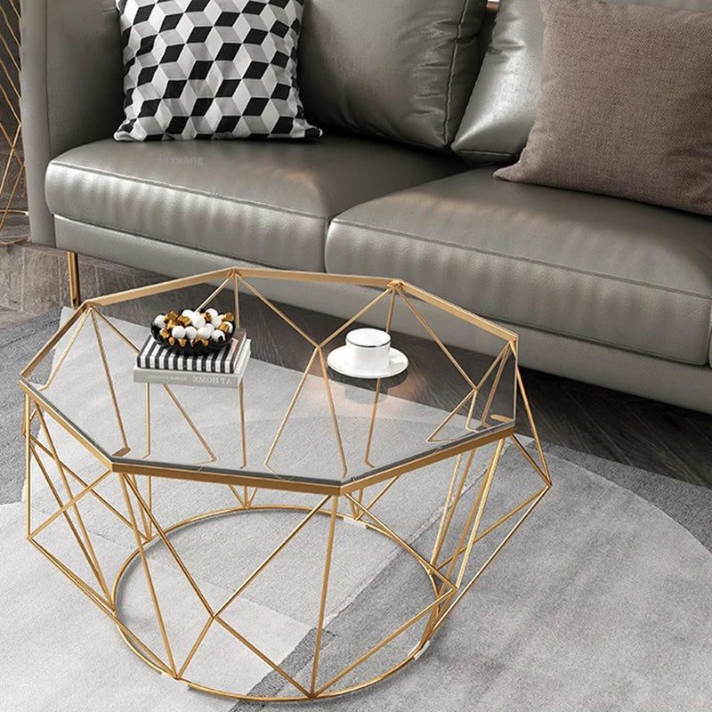 Nordic Wrought Iron Coffee Tables Furniture Living Room Dormitory Small Side Table Modern Simple Hotel Apartment Corner Table