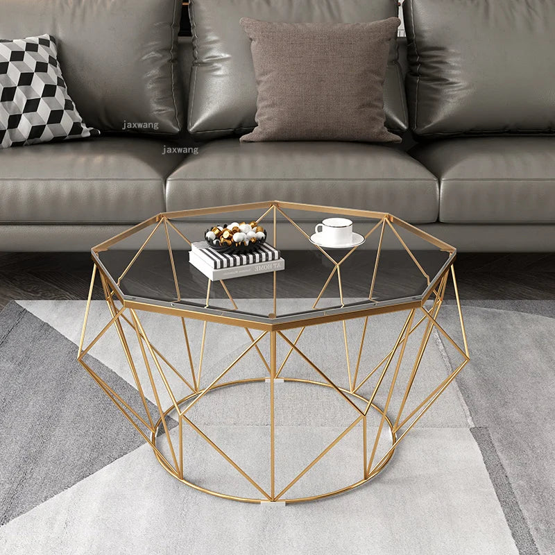 Nordic Wrought Iron Coffee Tables Furniture Living Room Dormitory Small Side Table Modern Simple Hotel Apartment Corner Table