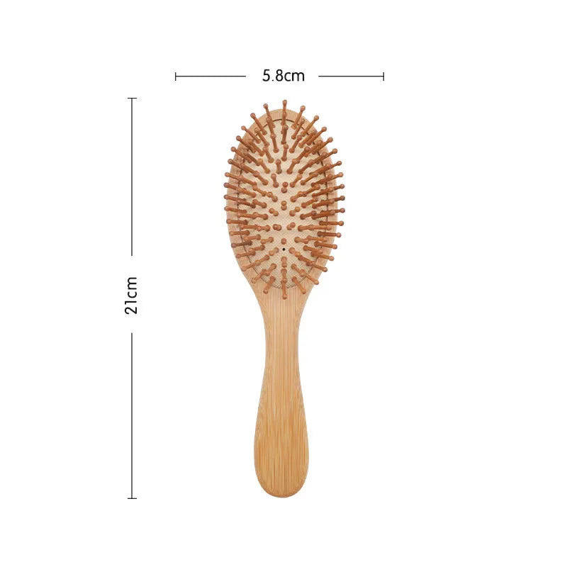 Wood Comb Professional Healthy Paddle Cushion Hair Loss Massage Brush Hairbrush Comb Scalp Hair Care Healthy bamboo comb