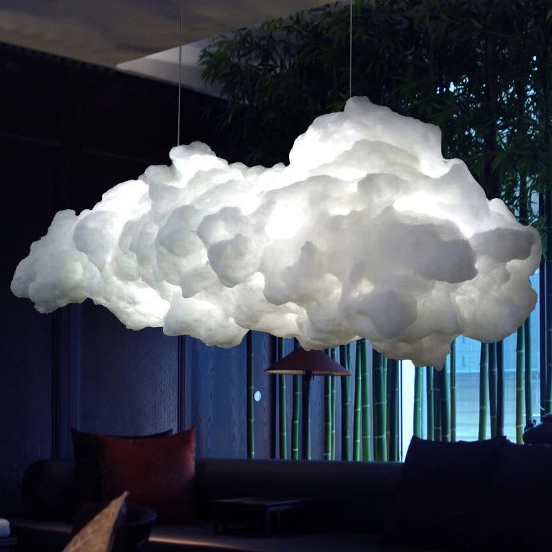 Nordic designer floating cloud light Coffee Shop Dining table light fixtures novelty lustre luminaire suspension pendant lamp