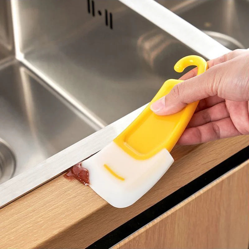 Silicone Soft Scraper Pan Cleaning Scraper Kitchen Dirty Fry Pan Dish Pot Cleaning Brush Washing Scraper Kitchen Cleaning Tools