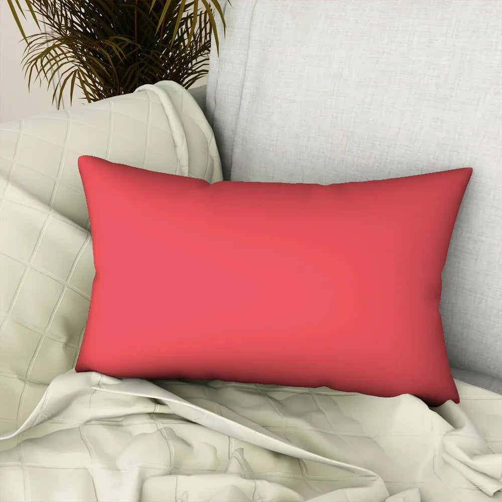 30x50cm Solid Color Polyester Pillowcase Decoration Bedroom   Cushion Home  Sofa  Cover