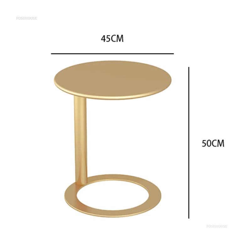 Nordic Office Bedroom Leisure Coffee Tables Light Luxury Small Apartment Round Table Simple Living Room Furniture Villa Endtable