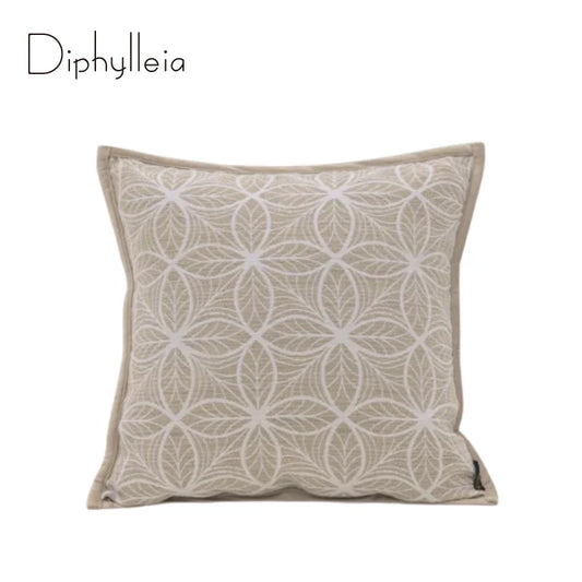 Diphylleia Swedish Style Accent Cushion Covers Luxury Quaint And Elegant Ecru Throw Pillow Case 45x45cm For Living Room Sofa Bed