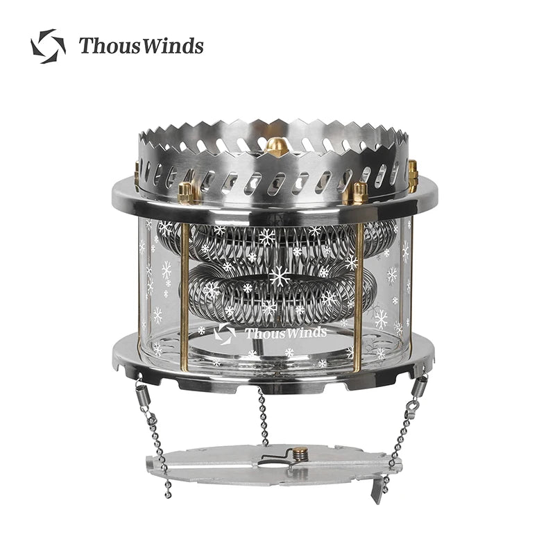 Thous Winds Outdoor Gas Burner Brazier Firewheel Heater Ultralight Camping Stove Supplies Heating Cooking Survival Equipment