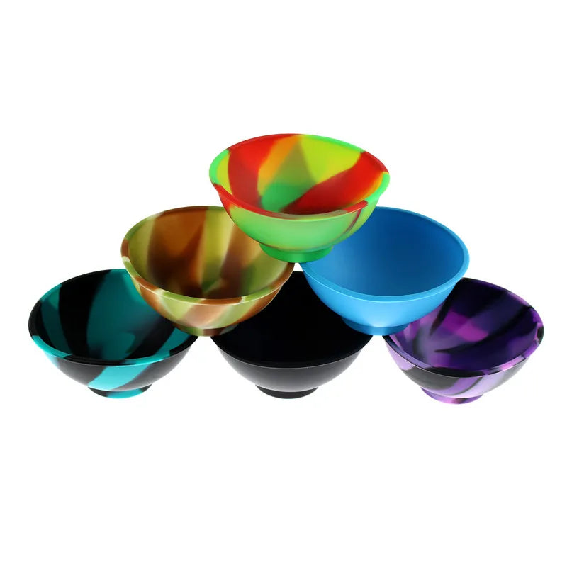 Household Silicone Container Bowl 70mm Multi-Color Tobacco Herb Smoking Accessories Kitchen Home Smoke Storage Box