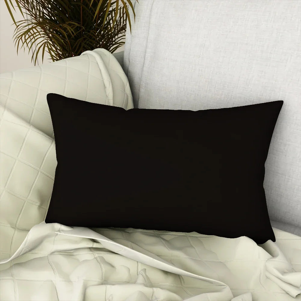 30x50cm Solid Color Polyester Pillowcase Decoration Bedroom   Cushion Home  Sofa  Cover