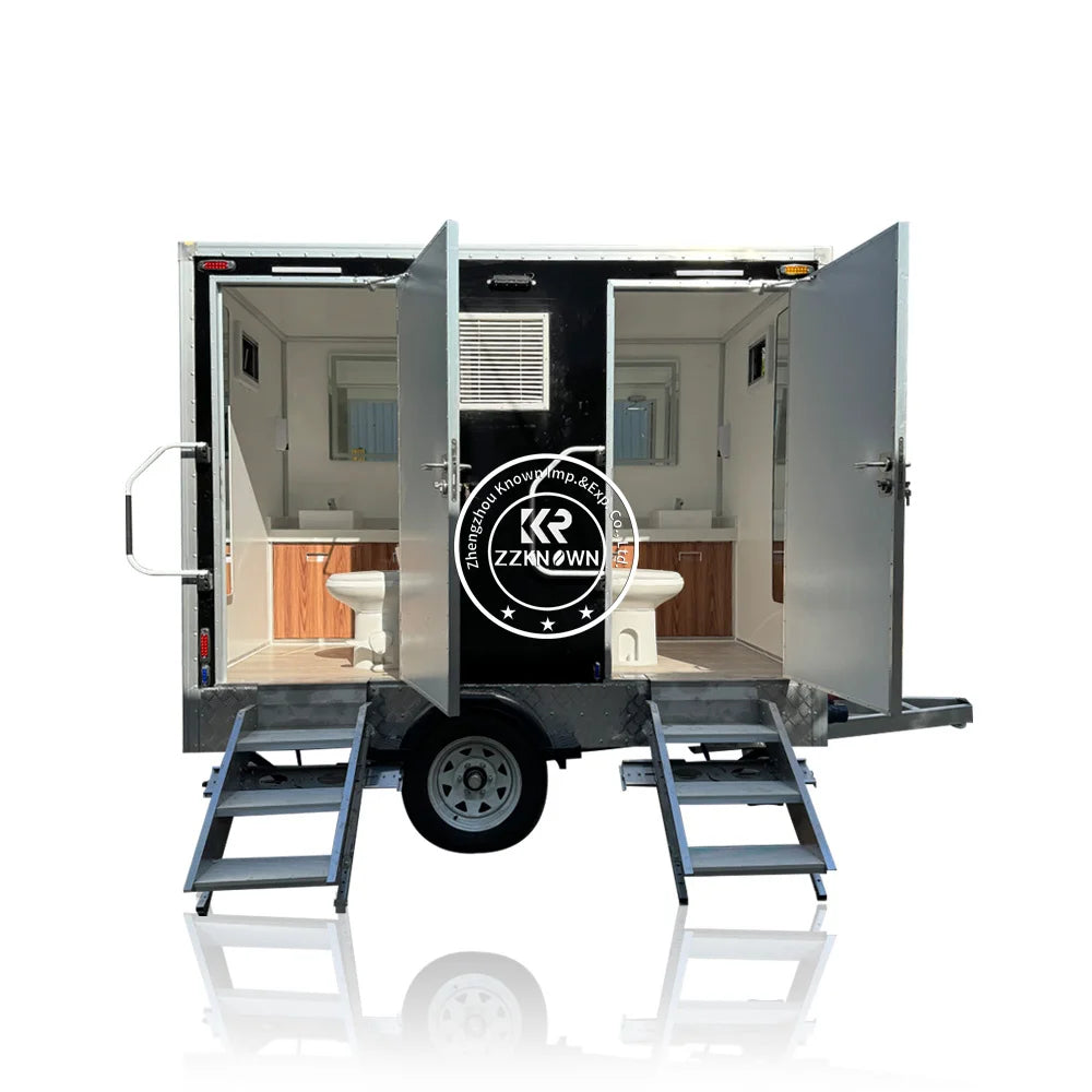 Mobile Composting Luxury China Portable Flush Restroom Bathroom Shower Toilet Toilets Trailer For Elderly