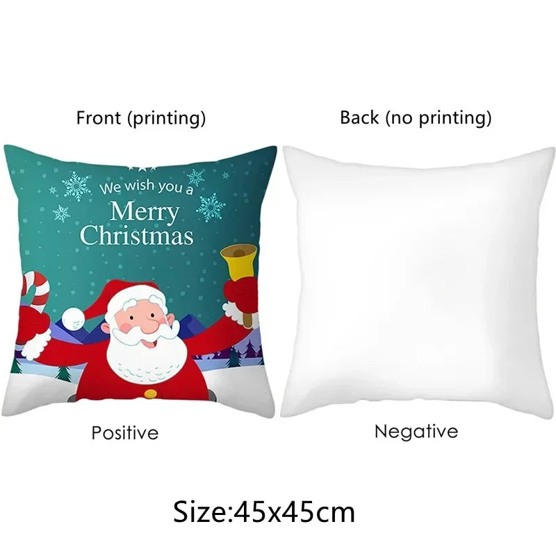 45*45cm simple plant print pattern cushion cover home decoration living room sofa chair pillow cover