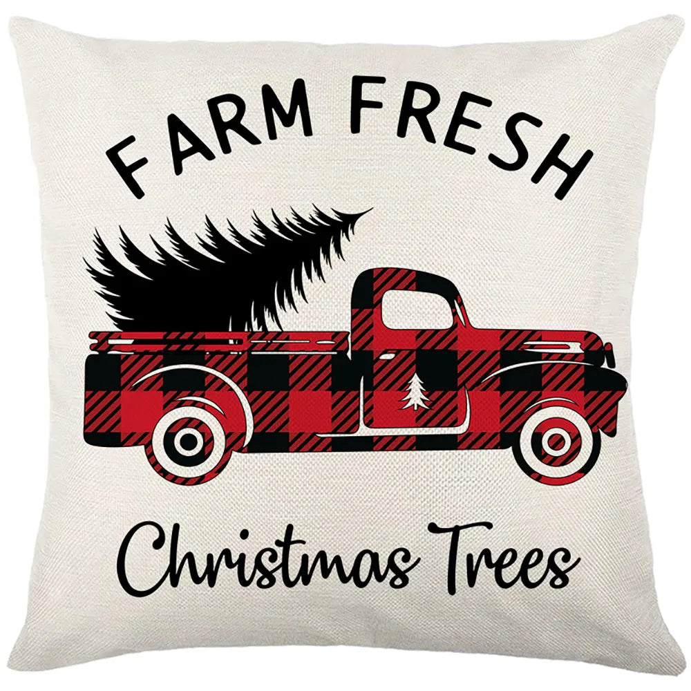 Waterproof Cushion Cover 45x45 Christmas Pillowcover Antifouling Oil-proof Decorative Cushions Throw Pillows Outdoor Pillowcase