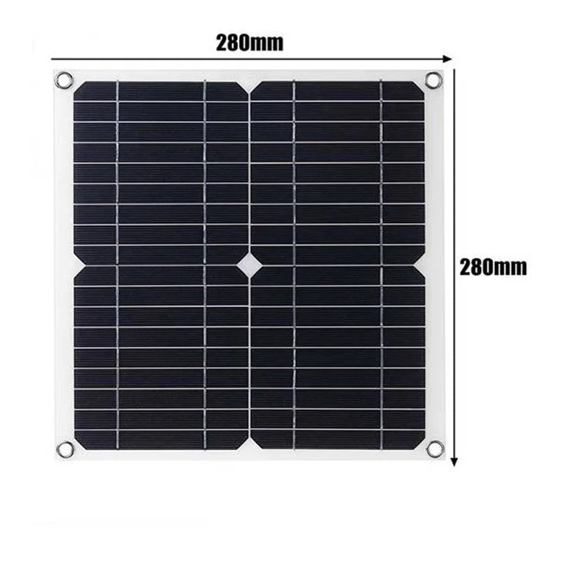 500W  Solar Panel Flexble 12V Battery Charger Dual USB With 60A 100A Controller Solar Cells Power Bank for Phone Car Camping