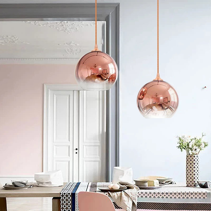 Modern Pendant Lights Glass Ball Hanglamp For Dining Room Bedroom Nordic Home Decor Luminaire Suspension E27 Kitchen Fixtures