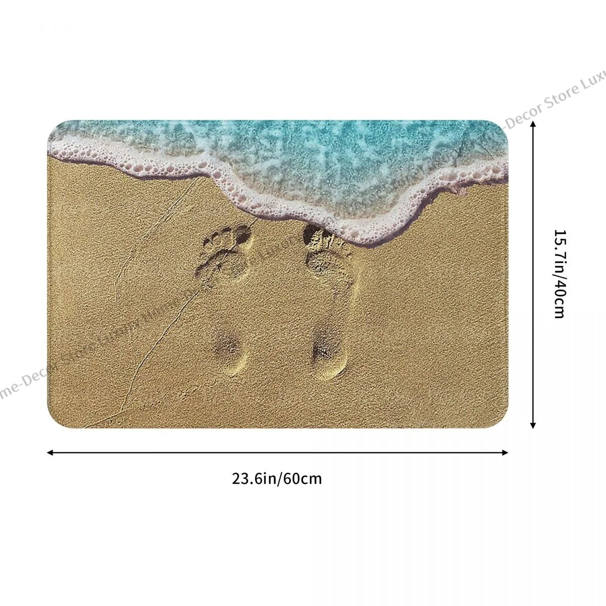 Bathroom Non-Slip Carpet Beach Feet Bedroom Mat Welcome Doormat Floor Decor Rug