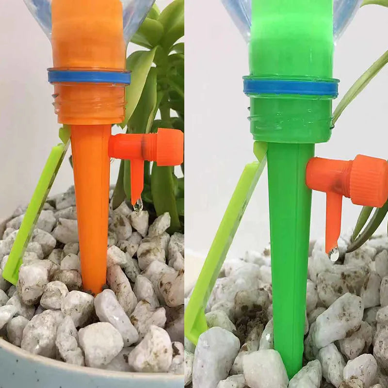 2/4/6PCS Auto Drip Irrigation Watering System Automatic Watering Spike for Plants Flower Indoor Household Waterer Bottle Drip