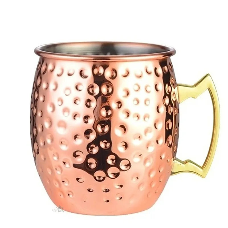 550ml Moscow Mule Copper Mugs Metal Mug Cup Stainless Steel Beer Wine Coffee Cup Glass Bar Tool