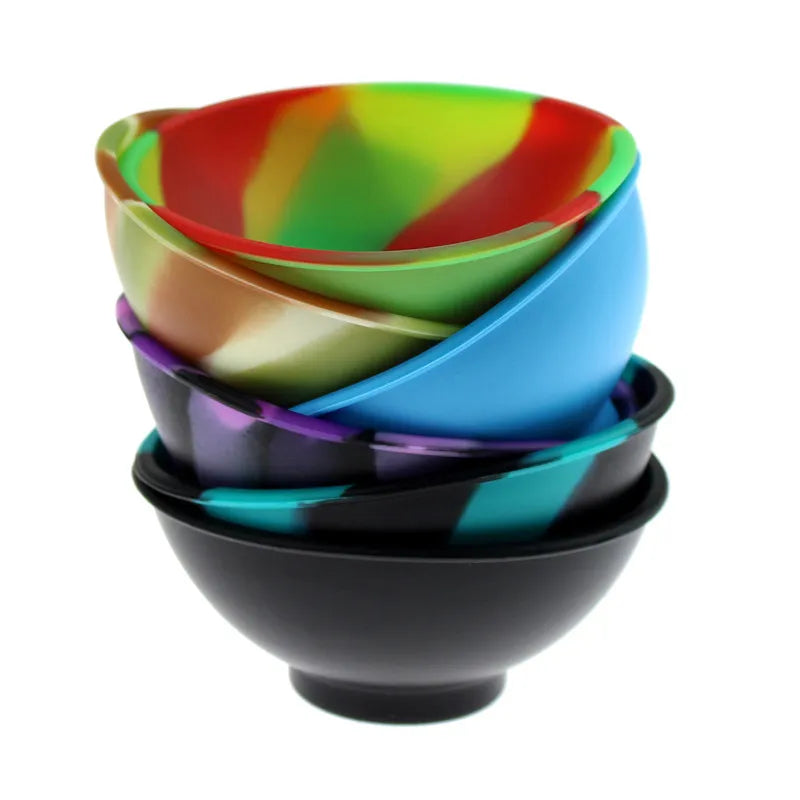 Household Silicone Container Bowl 70mm Multi-Color Tobacco Herb Smoking Accessories Kitchen Home Smoke Storage Box