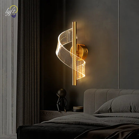 Nordic LED Wall Lamp Indoor Lighting Home Bedside Living Room Corridor Decoration Wall Sconce Pendant Lights Hanging Lamp