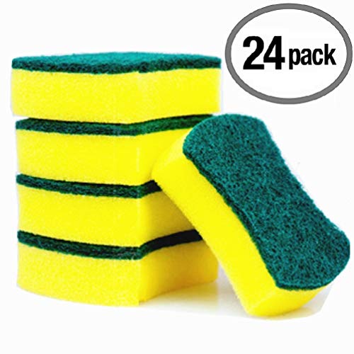 Kitchen Cleaning Sponge,Eco Non-scratch for Dish,Scrub Sponge(Pack of 24)