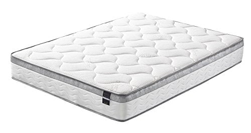 Oliver Smith - Organic Cotton - 10 Inch - Perfect Sleep - Comfort Plush Euro Pillow Top - Cool Memory Foam & Pocket Spring Mattress - Green Foam Certified - (furMattress_Chiland_10_Twin)