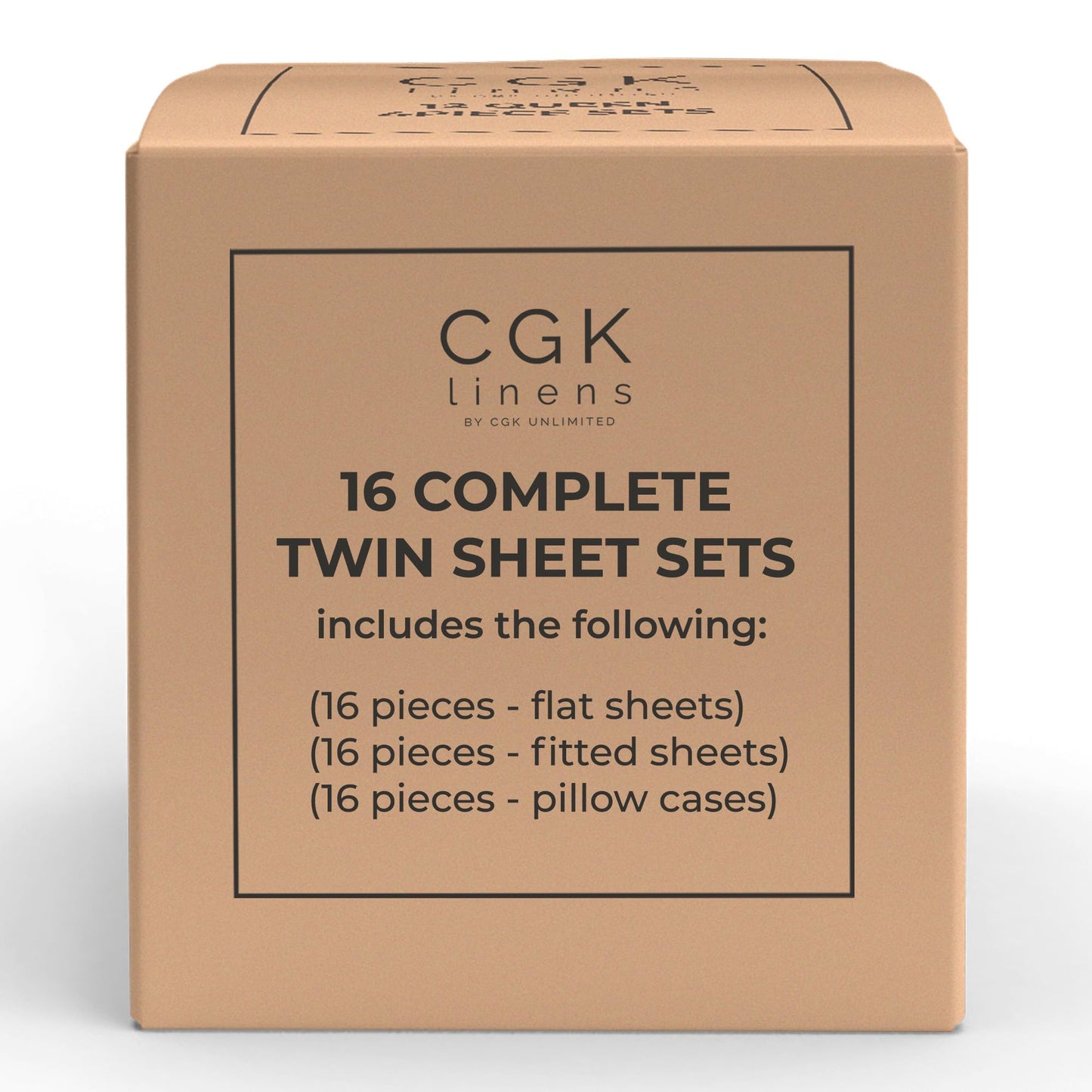 Case Pack of 12 Sheet Sets - (12) Complete Sheet Sets - Only $17 Per King Sheet Set - Bulk Sheet Sets King - Wholesale Linens for Hotels, Rental Properties & Airbnbs - Exceptional Value (King, White)